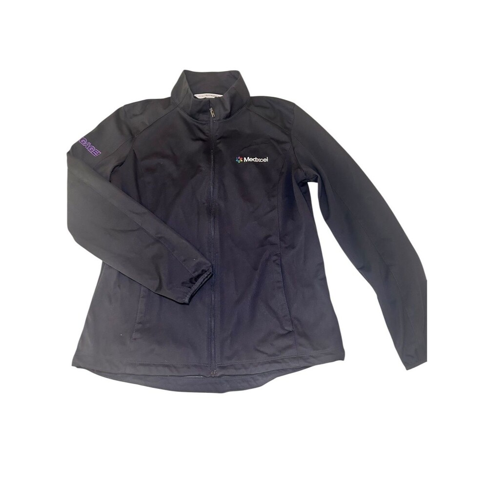 Port Authority Black Utility Softshell Jacket with MedXcel Logo Ladies Small